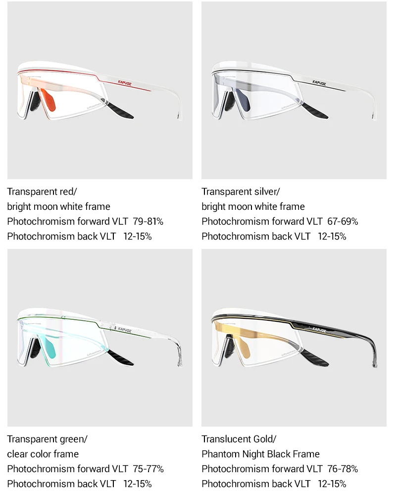 KAPVOE Neue Laufbrille Fahrrad-Sonnenbrille MTB Rennrad-Ausrüstung Herren Outdoor-Sportbrille UV400 Camping-Brille – Detail 28