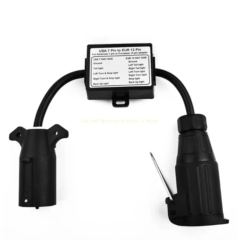 

7 Pin to 13 Pin Adapter Connector for Efficient Trailer & Motorhome Connectivity