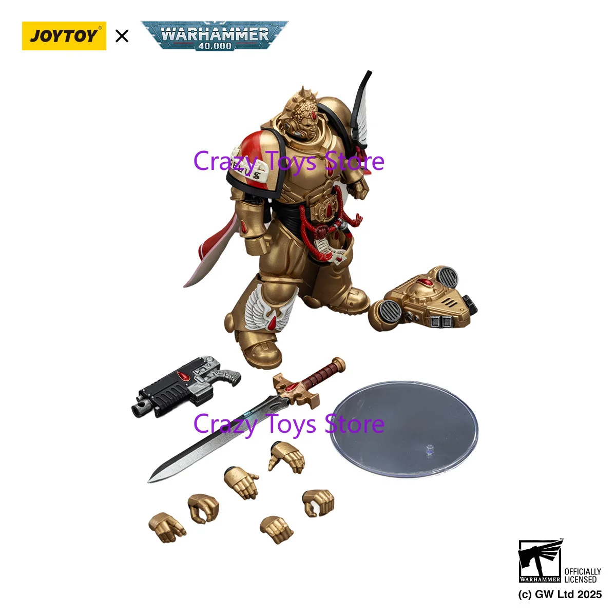 

In Stock JOYTOY 1/18 Action Figure Warhammer 40K Blood Angels Captain with Heavy Bolt Gun and Electric Sword Figure Toy