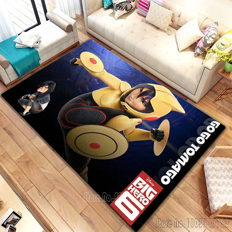 Karpet kartun pahlawan besar Disney dekorasi 80x120cm untuk kamar mandi anak tikar lantai ruang tamu Sofa kamar tidur anak-anak