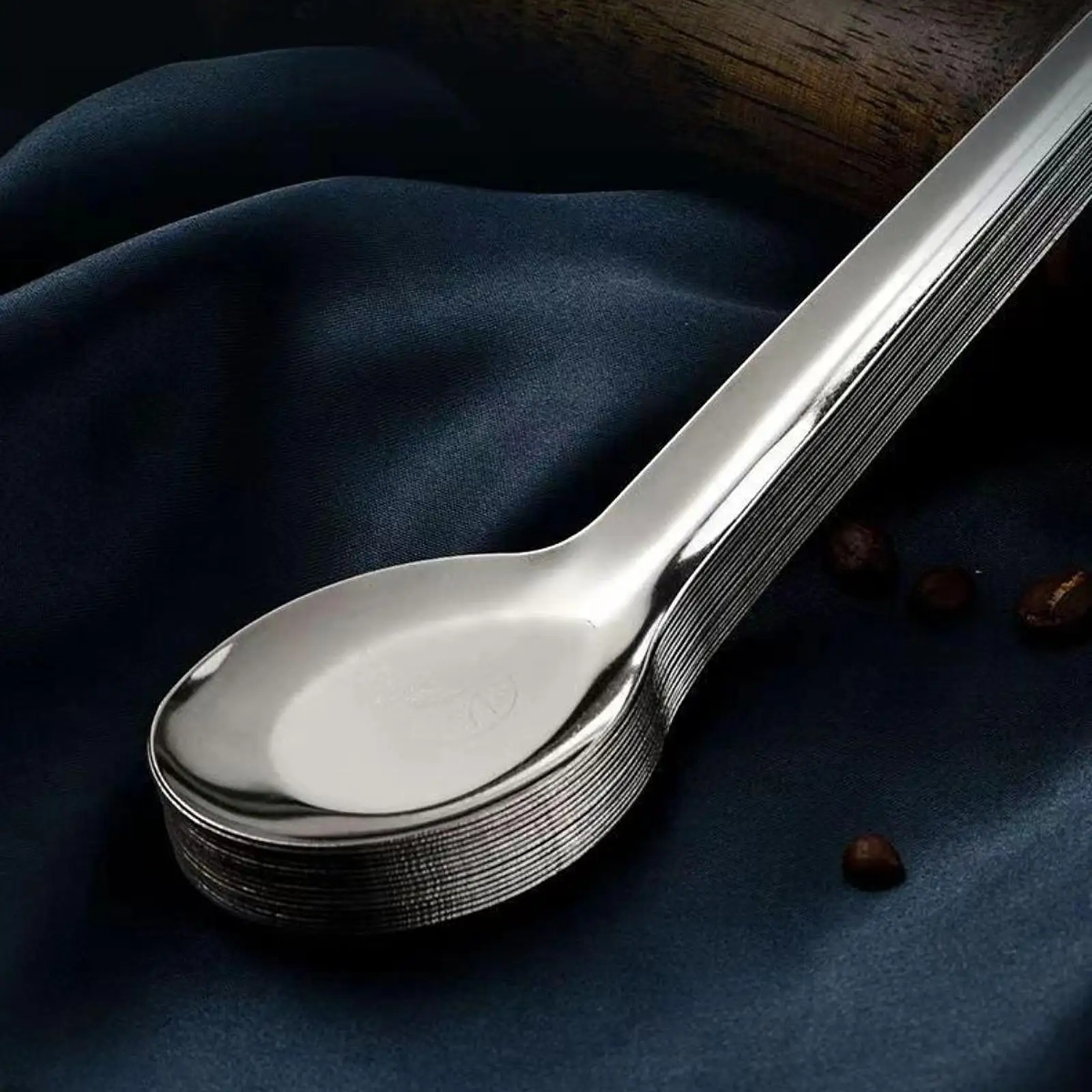 24 Pieces Soup Spoons Silverware Tableware Flatware Kitchen Gadget Dinner Spoons for Dressing Sauces Cafe Bars Soup Gravies
