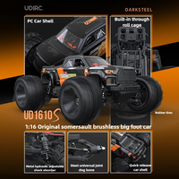 UdiRC 1610S 1/16 Scale 4WD Brushless RC Car, High-Speed Off-Road Climbing Vehicle with Large Tires, 2.4Ghz Remote Control Truck