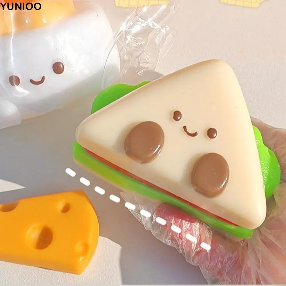 Slow Rebound Sushi Squeeze Toy Kneading Pinch Simulation Sandwich Squeeze Toys Soft Cartoon Food Play Fidget Toy Office Staff