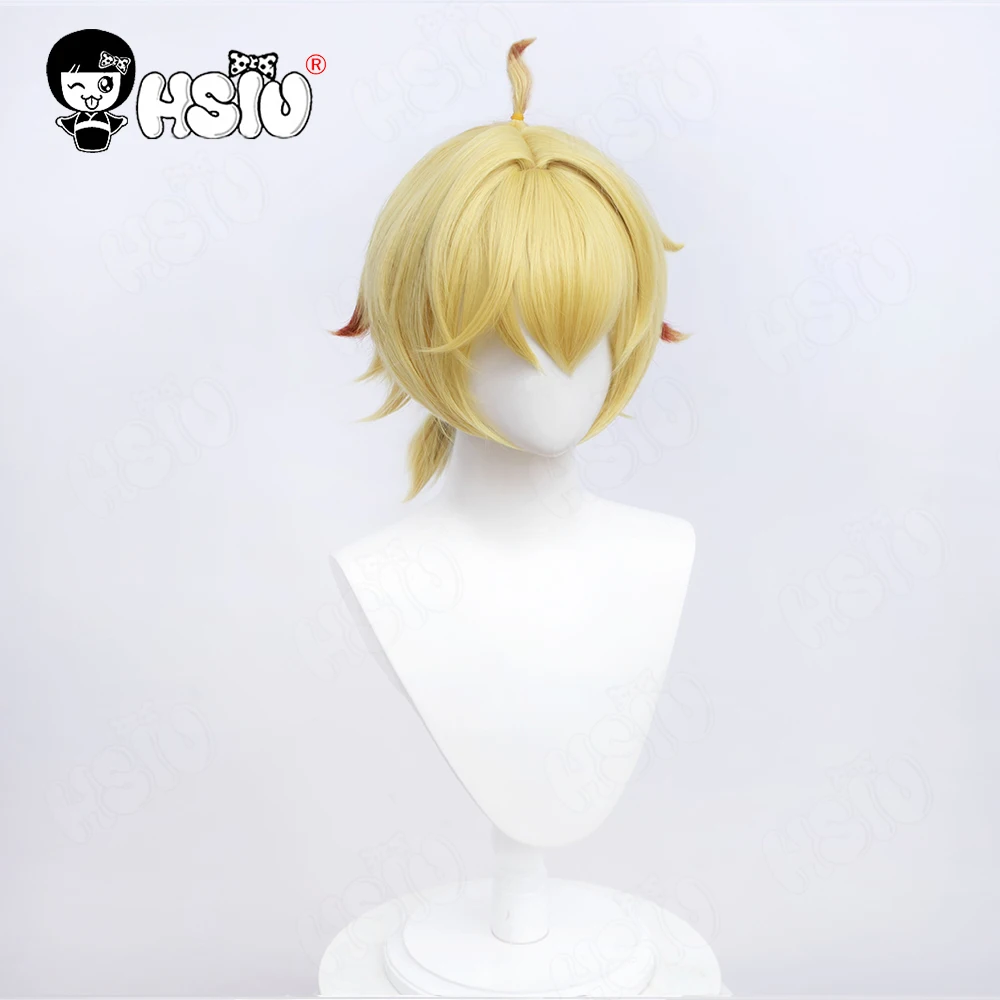 Mika Cosplay Wig Fiber synthetic wig Game Genshin Impact Cosplay「HSIU 」Grayish white Short Wig +Wig Cap