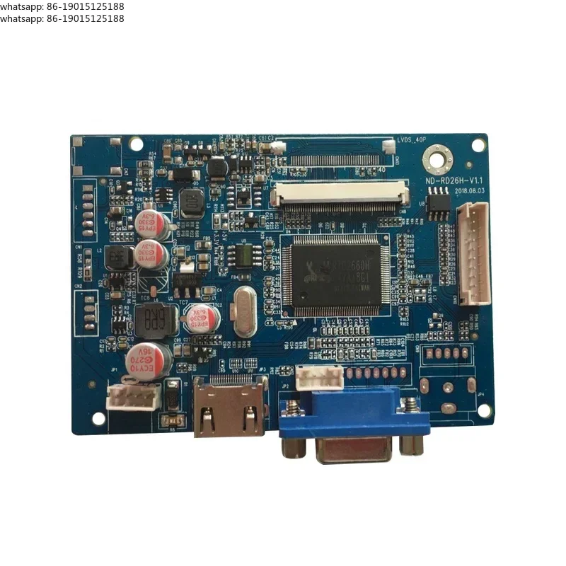 Universal VGA LCD Controller Board, Supports 1024x768 for 3.5" to 15" LCD Screen, with HDMI AV Input for Monitor DIY Repair