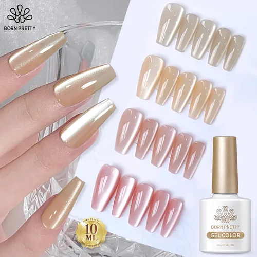 BORN PRETTY Moonlight Cat-esmalte de uñas de Gel magnético, semipermanente, holográfico mágico, brillo, barniz de Gel UV para decoración de uñas