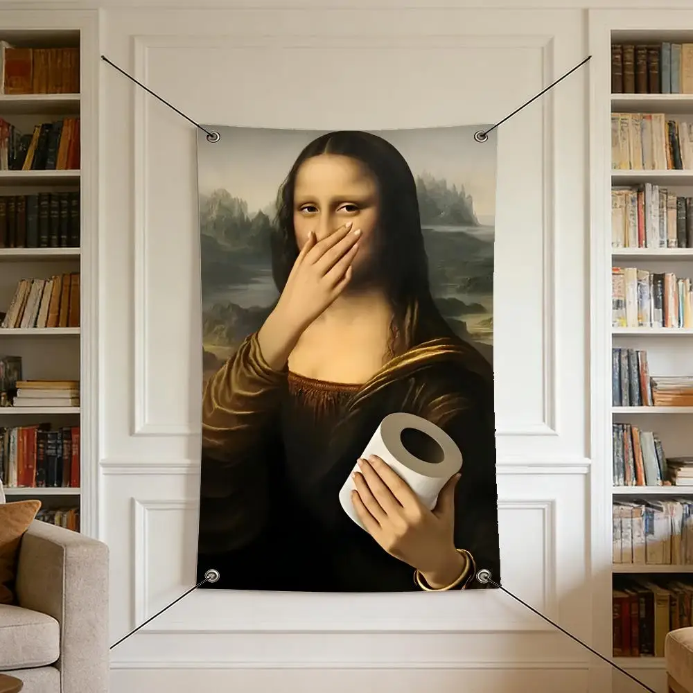 Famous Paintings Art Flags Are Suitable for Outdoor Camping, Live Streaming, Music Festivals, Home Décor, and Parties