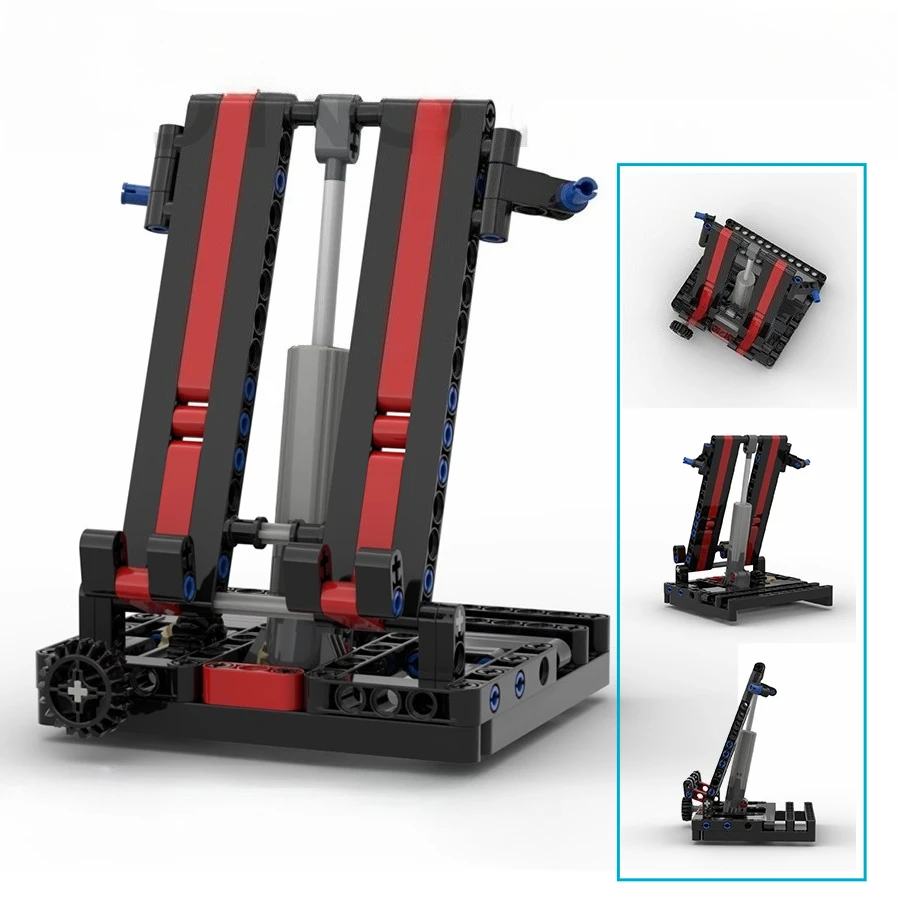 Soporte creativo para teléfono móvil, juego de bloques de construcción MOC, haz de orificio de Pin, montaje de engranaje de ángulo ajustable, soporte, ladrillos, juguetes, regalo