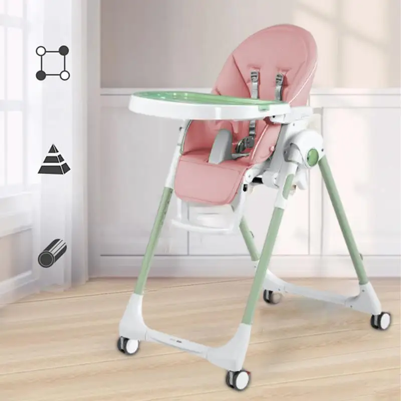 PU Leather Baby Stroller Cushion Baby Dining Chair Cover Composite Sponge Cushion Baby Cover Chair Seat Case Accessories