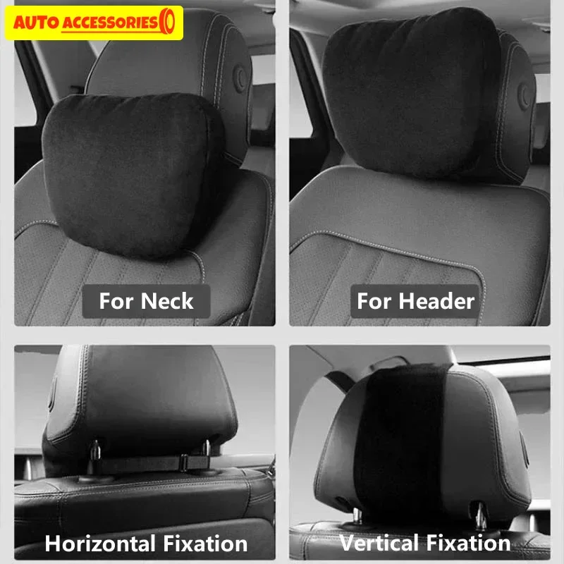 New Car Headrest Neck Support Seat / Maybach Design S Class Soft Universal Adjustable Car Pillow Neck Rest Cushion High Quality