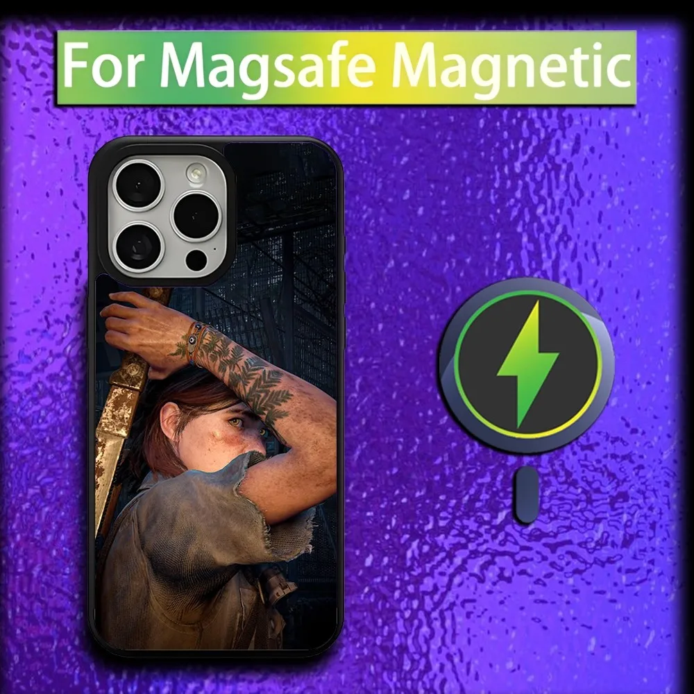 The Last of Us E-Ellie Phone Case For iPhone 16,15,14,13,12,11,Plus,Pro,Max,Mini Magsafe Magnetic Wireless Charging