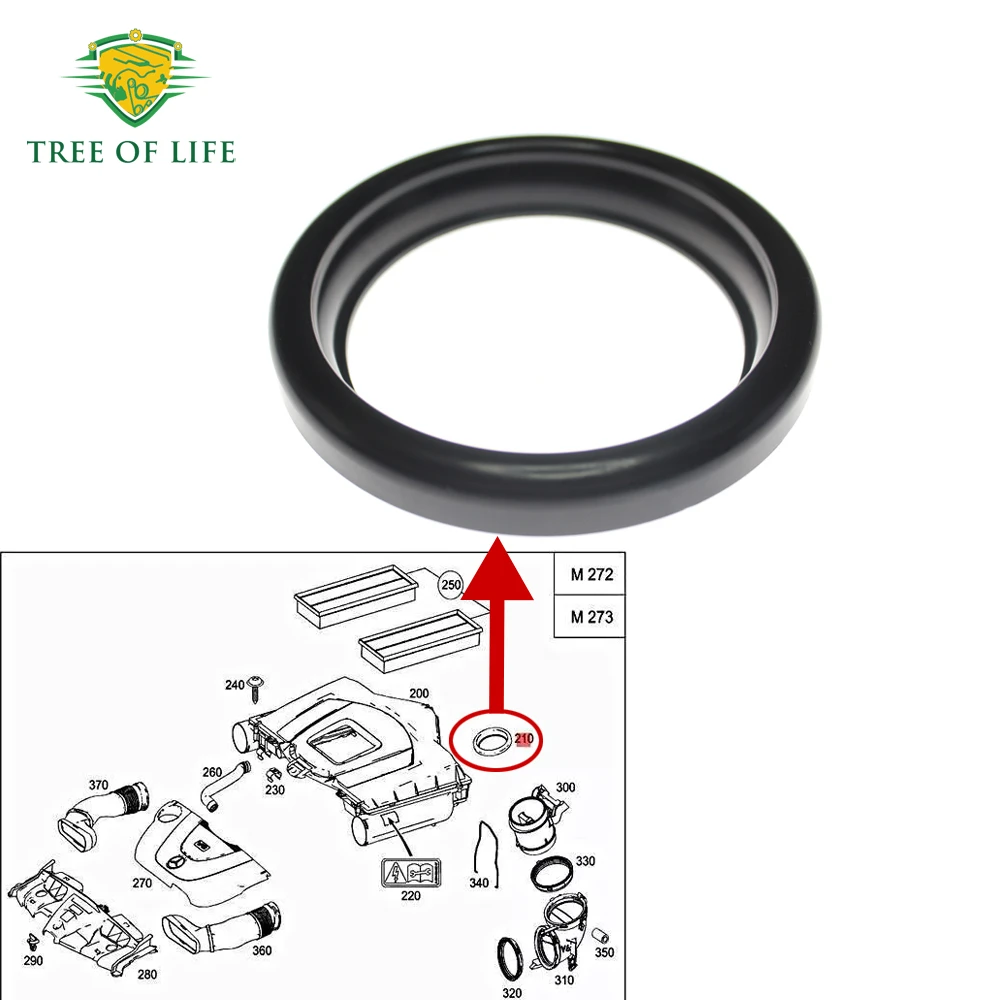 Vedação da carcaça do filtro de ar traseiro 2720940080 para MERCEDES A207 A209 C207 C209 W203 W204 W164 W207 W211 W212 R171 W171 W251 W463 M272