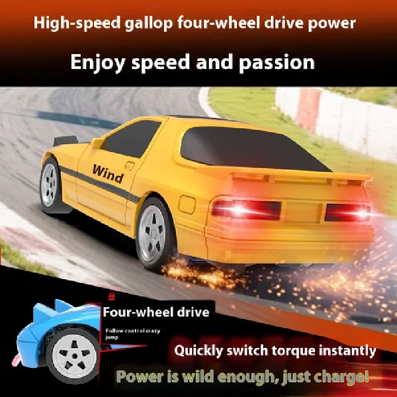 JJRC C8827 Q Version 2.4ghz Full-Scale Small Drift Remote Control Cars Four-Wheel Drive Racing Desktop Boys Toys Gifts Rc Cars