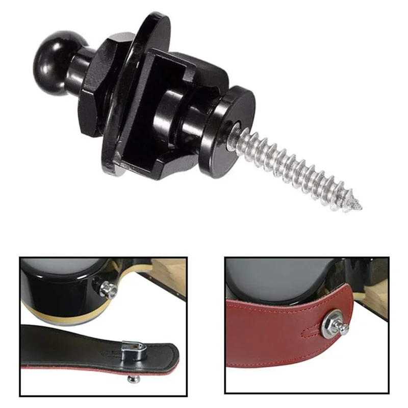 

A18E-30PCS Кнопки блокировки гитарного ремня Быстроразъемные кнопки для гитарного ремня