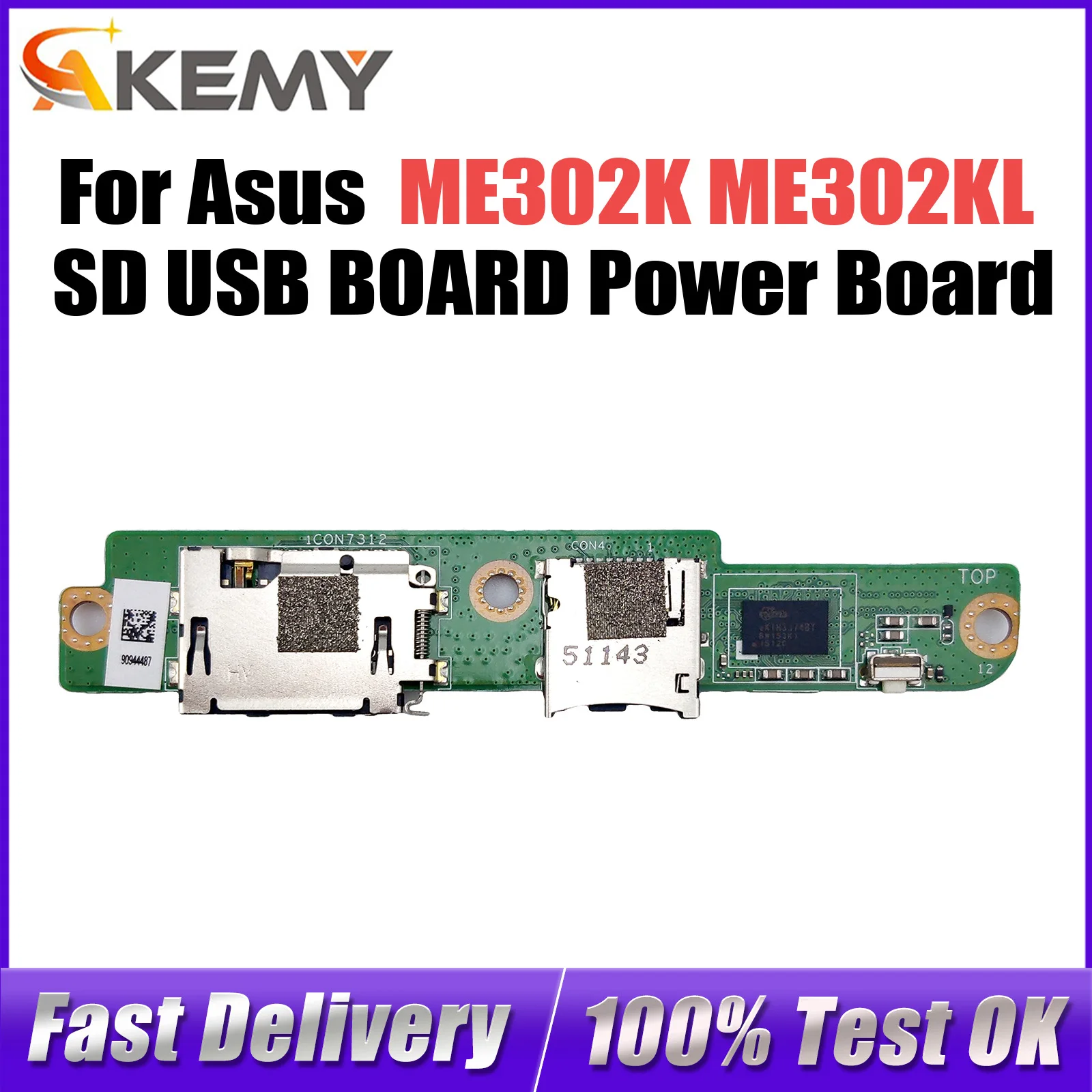 

For Asus ME302K ME302KL K005 TF SD USB BOARD Power Board ME302KL_SUB 100% Tested Fast Ship