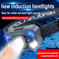 5 Modes Body Motion Sensor Headlight Mini USB Rechargeable Headlamp Camping Flashlight Head Light Lamp Waterproof For Outdoor
