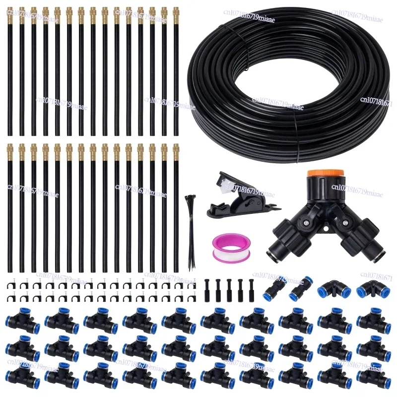 Free Bending Universal Sprayer Kit Hose Patio Misting Cooling System for Garden Plant Fogging Watering Irrigation 55M-30M DIY