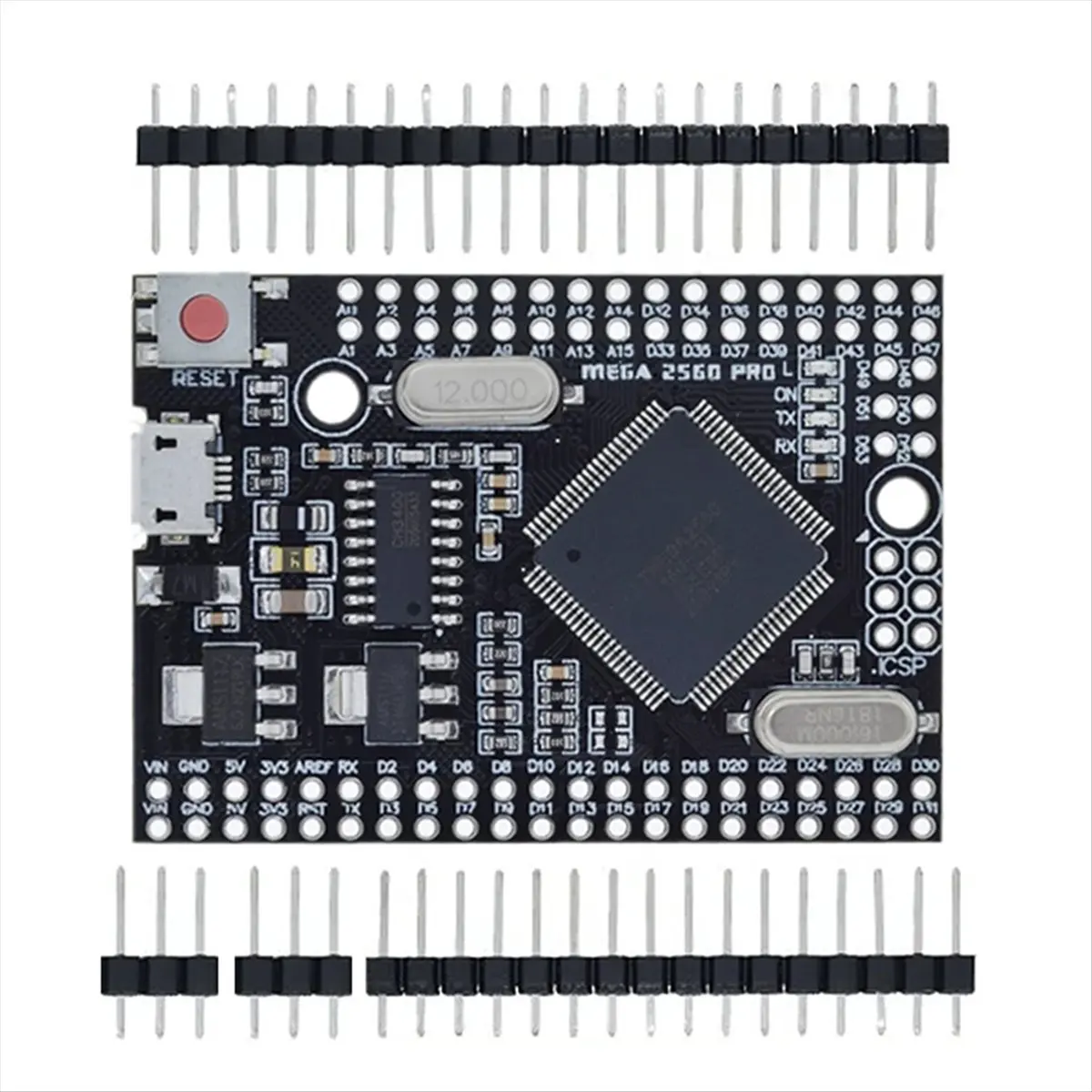 【Home-Accessories】For 2560 PRO Embed CH340G/ATMEGA2560-16AU Chip with Male Pinheaders Compatible for DIY MICRO-USB