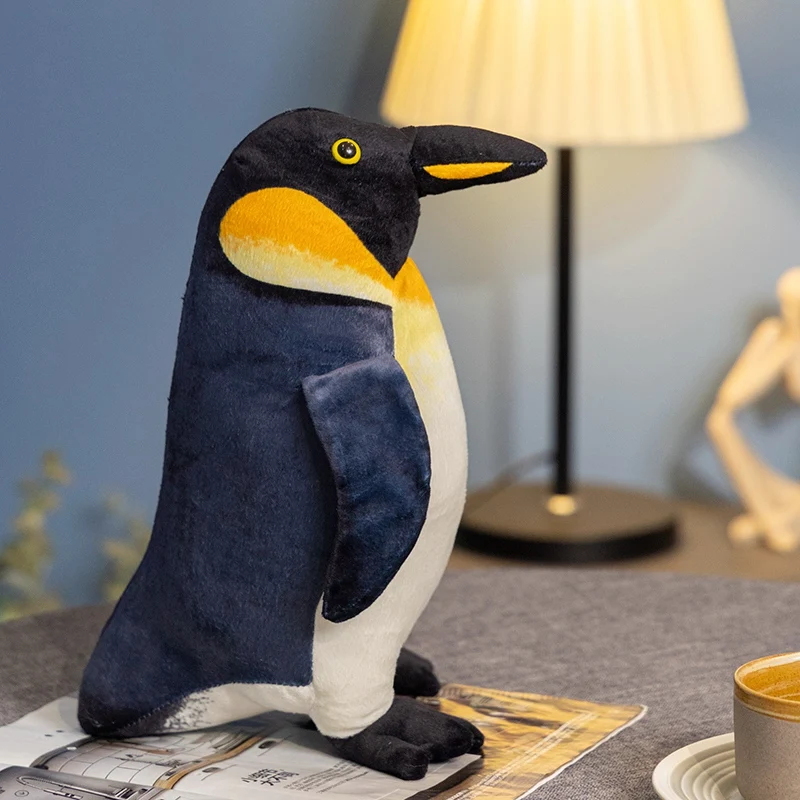 Symulacja Urocza Stojąca Rodzina Pingwinów Pluszowa Zabawka Realistyczne Antarktyczne Zwierzęta Morskie Wypchane Lalki Prezent Urodzinowy Dla Dzieci