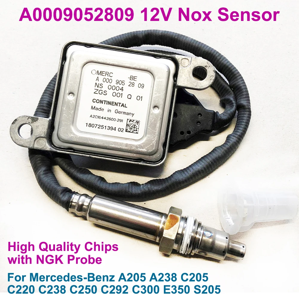 

New Continental Front NOX Sensor A0009052809 0009052809 12V For Mercedes-Benz A205 A238 C205 C220 C238 C250 C292 C300 E350 S205