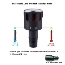 New Heat-Cold Fascia Gun Massage Head 19mm Caliber Universal Type