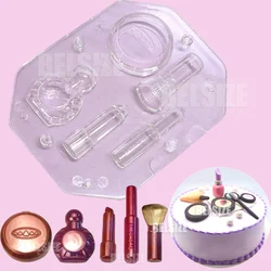 Polycarbonate Chocolate Mold 3d Stereo Lipstick Mascara Design Fondant Candy Mold Pastry Tools Baking Cake Decorating Tools