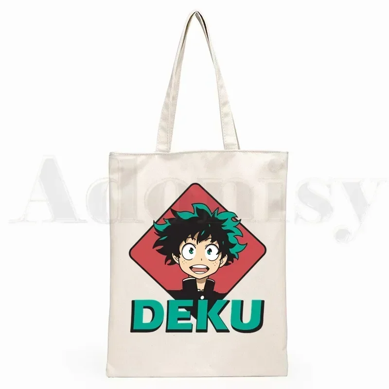 Boku No Hero My Hero Academia Deku Bakugou Anime Graphic Cartoon Print Shopping Bags Girls Fashion Casual Pacakge Hand Bag