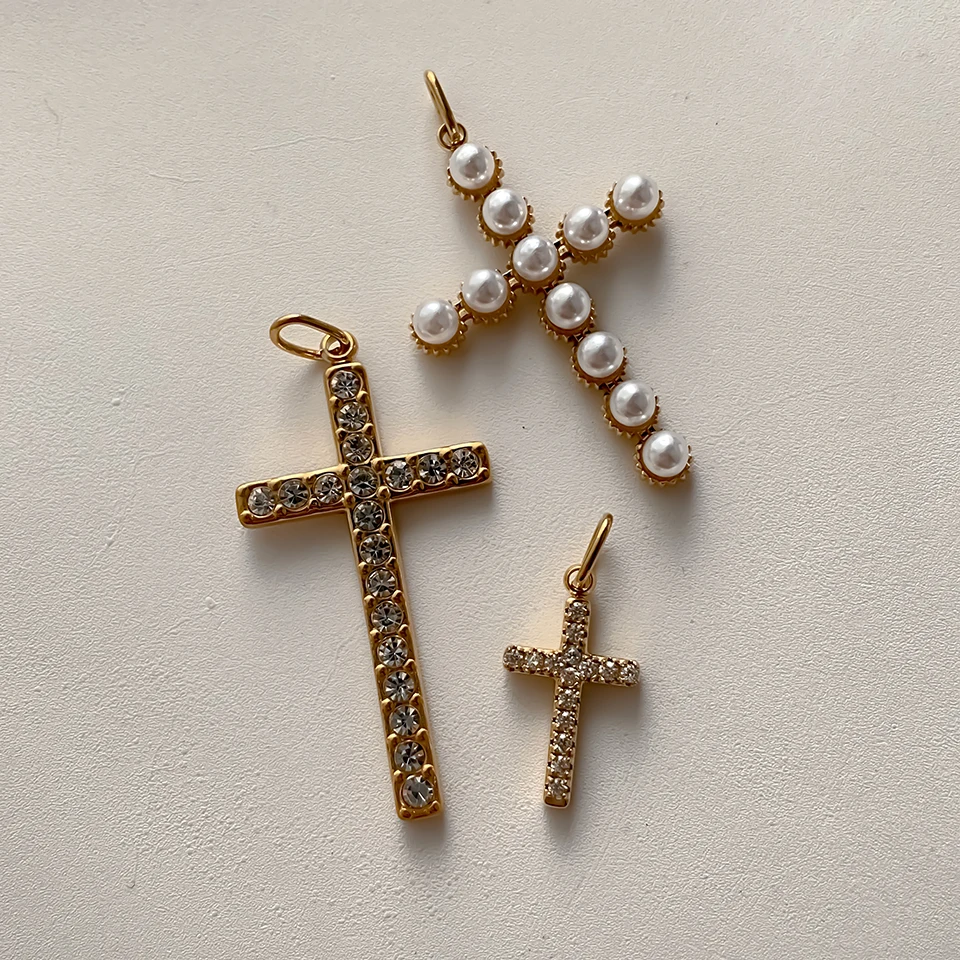 EMANCO Edelstahl Kreuzanhänger für Armband, Halskette, Schmuckzubehör, DIY Schmuckherstellung, 48 Stunden Versand – Detail 4