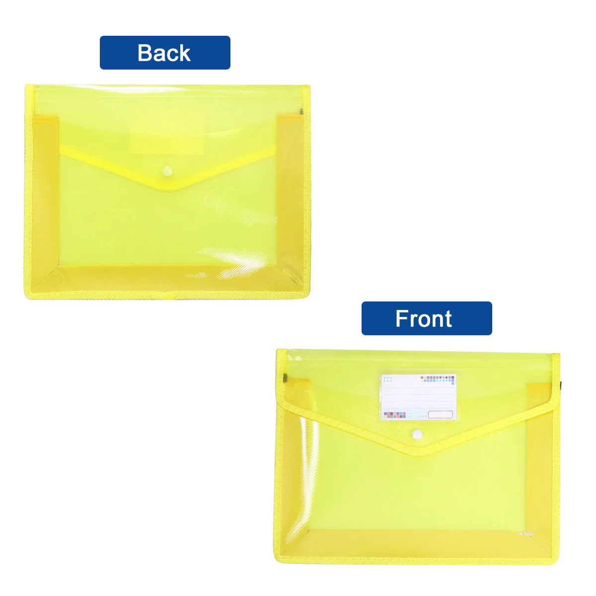 

3Pcs A4 Waterproof Document Folder Clear File Pouch PVC Document Organizer Office School Storage File Pouch