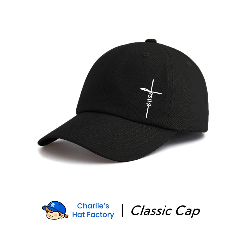 1 pc JESUS Printed Baseball Cap, Stylish Trendy Classic Soft Sweatband Adjustable Size