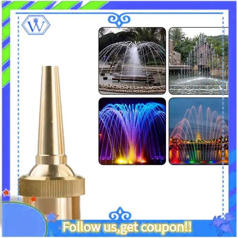 

A55P-24 PCS Fountain Nozzle Head G1/2 DN15 Adjustable Direction Jet Water Spray Sprinkler Head For Garden Pond Amusement Park