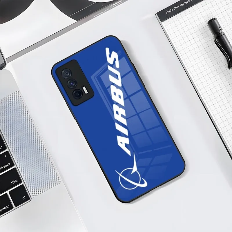 Airbus Logo Phone Case Glass Coque For Samsung A 54 14 34 S 12 10 21 22 13 30 31 32 40 42 50 51 70 52 71 72 81 91 E S 33 20