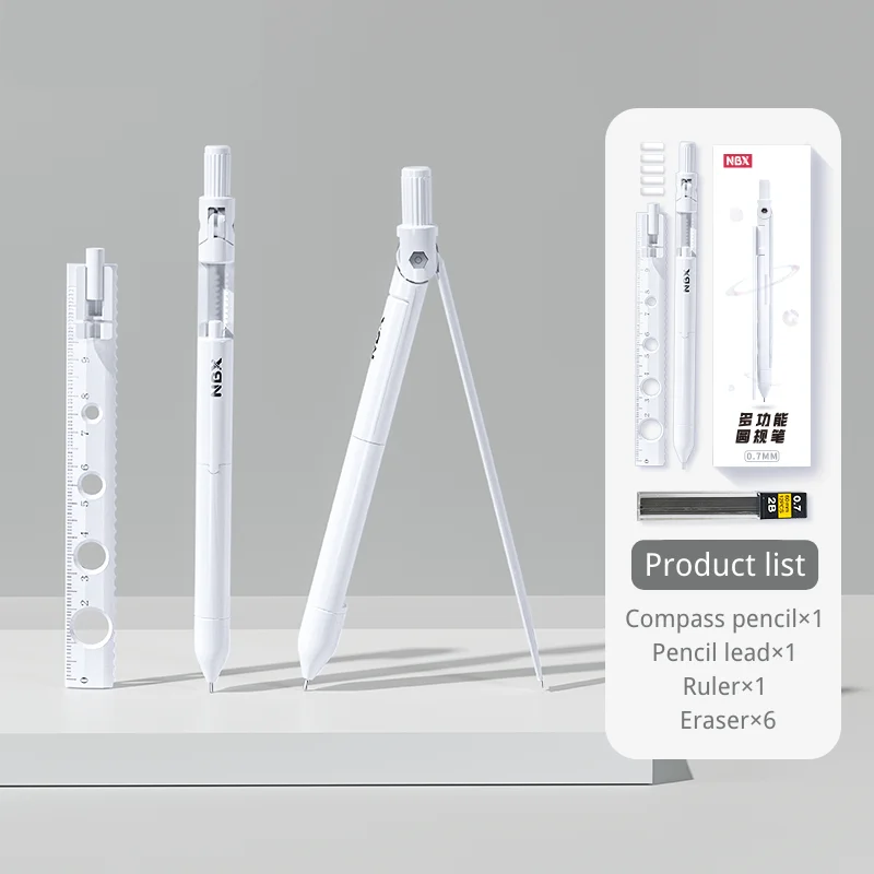 NBX Compass Pencil  For School  Compass Drawing Tool with Mechanical Pencil Professinal Geometry Compasses