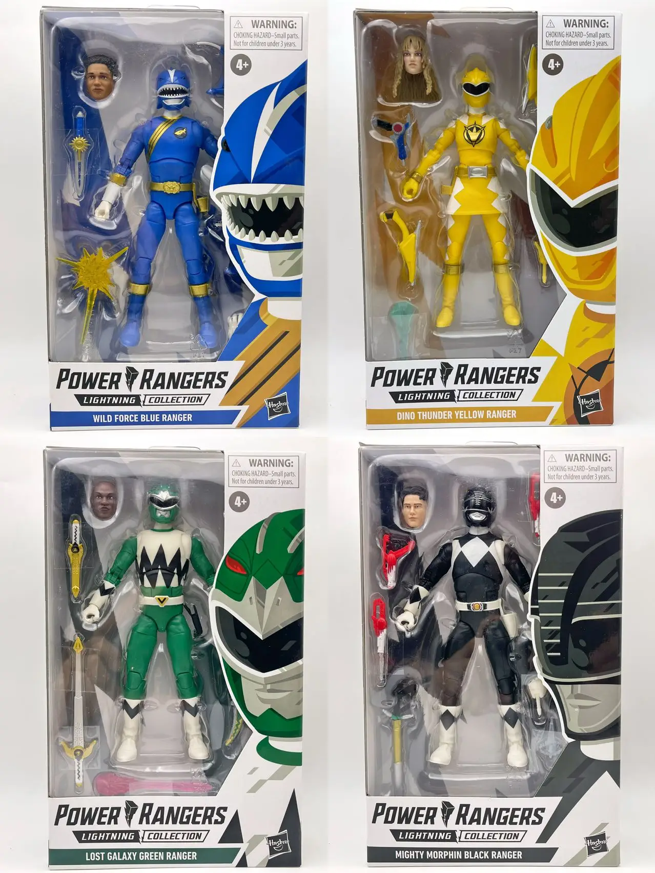 Hasbro Power Rangers Dino Charge & Beast Morphers 6-Inch Action Figures - Super Sentai Movable Collectible Toy Model