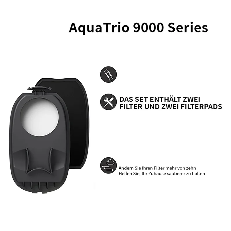 ABHB-4Pcs ل Aquatrio 9000 سلسلة XW9383 XW9385 أجزاء المكنسة الكهربائية قابل للغسل طقم مرشح روبوت الكناس قطع الغيار