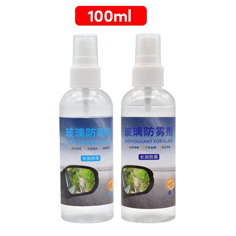 R9CC 100ml Vetro per Auto Anti Fog Agente Antipioggia Rivestimento Idrofobo Anti Pioggia/Anti Fog Agente per Finestra