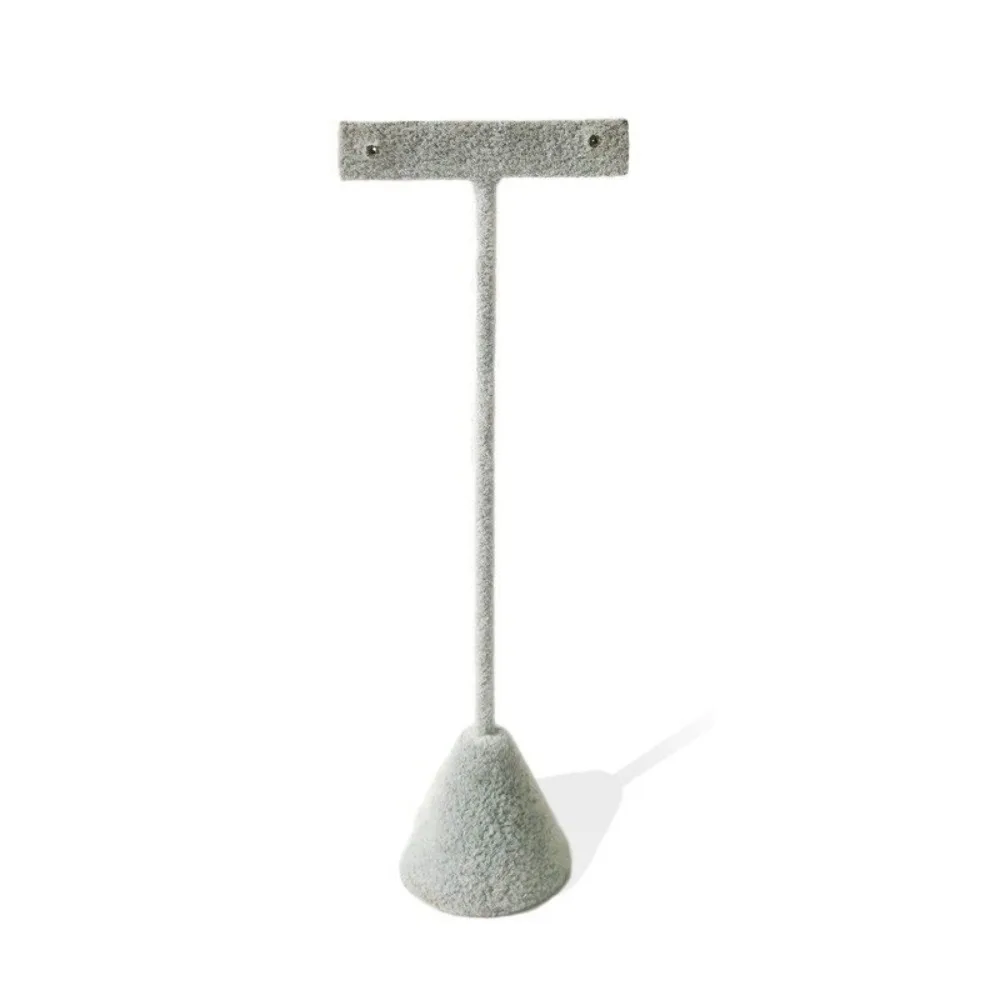 

T-Shape Velvet Earrings Display Rack Exquisite Ins Earrings Holder Storage Ornaments Earrings Display Stand Photo Props
