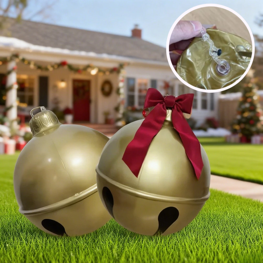 كبير نفخ بالونة عيد الميلاد 60 سنتيمتر 2026 حديقة ديكورات للباحة الكرة قلادة للخارجية عيد الميلاد حفلة تزيين في العطلة