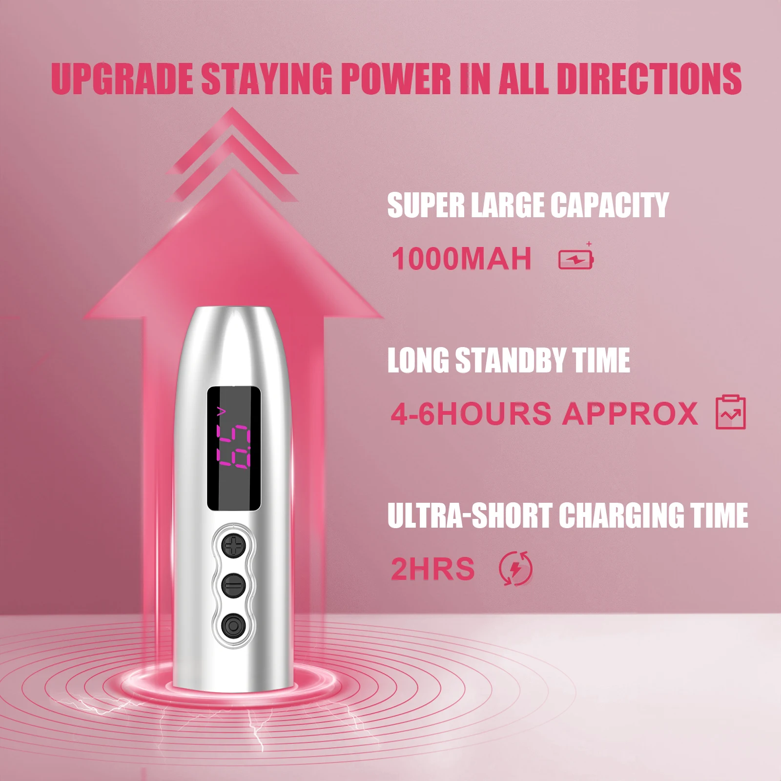 LOLA AIR Pro Wireless Battery Permanent Makeup Pen Machine for Micropigment Eyebrows Eyeliner Lips Microblading Hair Scalp