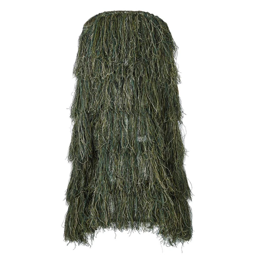 Leichtes Ghillie Poncho taktisches Scharfschützen Ghillie Top für Airsoft Paintball Ghillie Poncho Anzug Wald – Detail 4