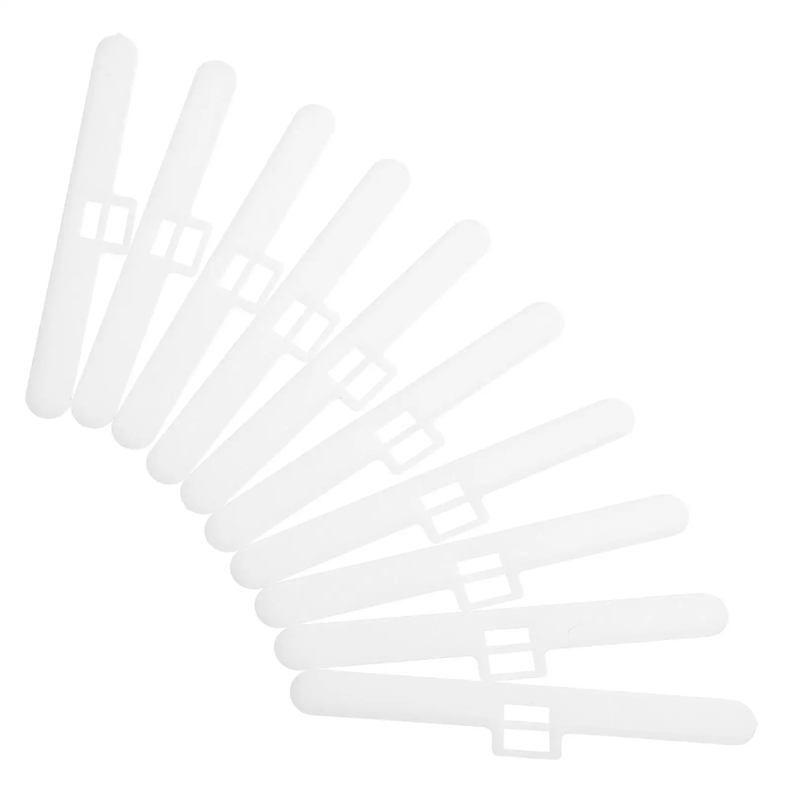

10pcs Double Hole Hanging Pieces Vertical Blind Slats Repair Parts Accessories for Window Blinds White Easy Installation