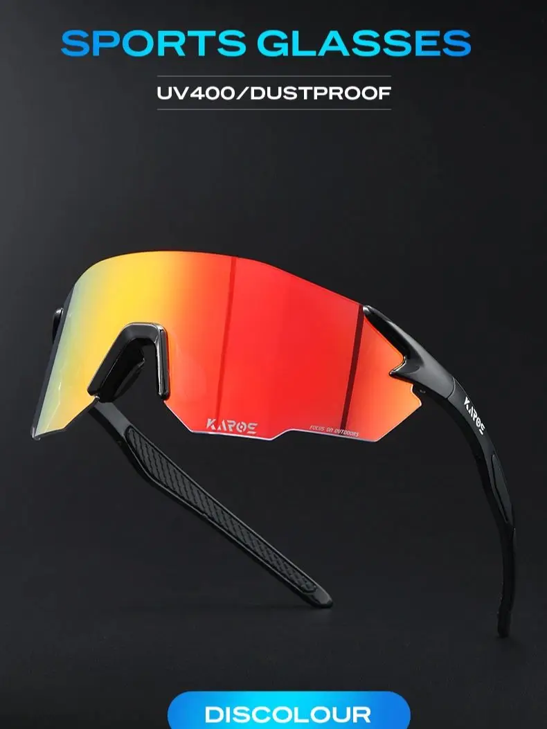 AliExpress karos KAROS Photochromic Cycling Glasses MTB Road Bike Eyewear Men Women Outdoor Sports Sunglasses Adjustable Lens for Bicycle K01
