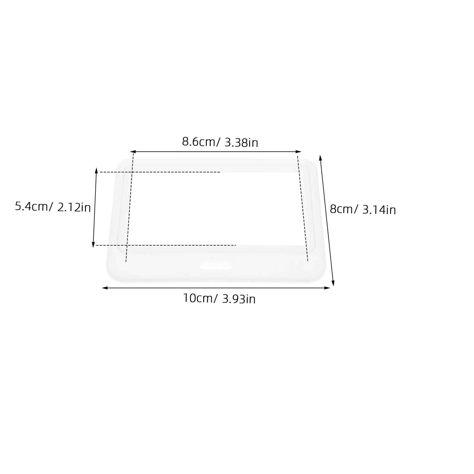 12 قطعة حامل شارة بلاستيكية أفقية بطاقة الهوية كم غطاء الوجه للعمل مكتب المدرسة معرض شارات الموظفين