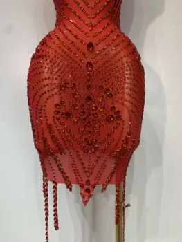 8 best sales Vestidos vermelhos de aniversário para mulheres - №2