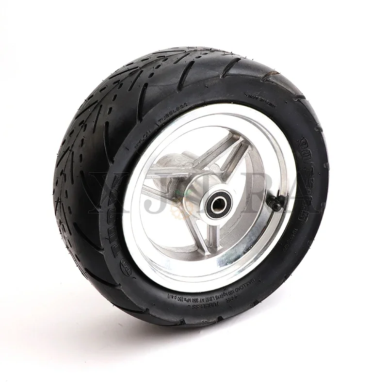 11-Zoll-Rad 90/65-6,5 CST Tubeless-Reifen mit Aluminiumlegierungsfelge für Elektroroller-Vorderräder, Modifikationszubehör