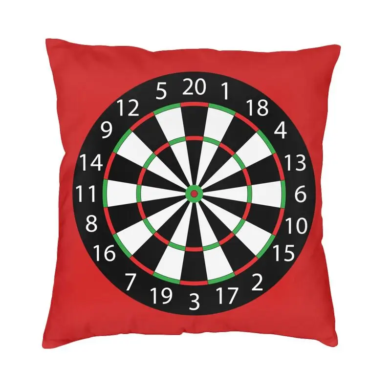 Darts Board Arrow Target Cushion Cover 45x45cm Soft Throw Pillow Case Sofa Chair Archery Gift Pillowcase Living Room Decoration