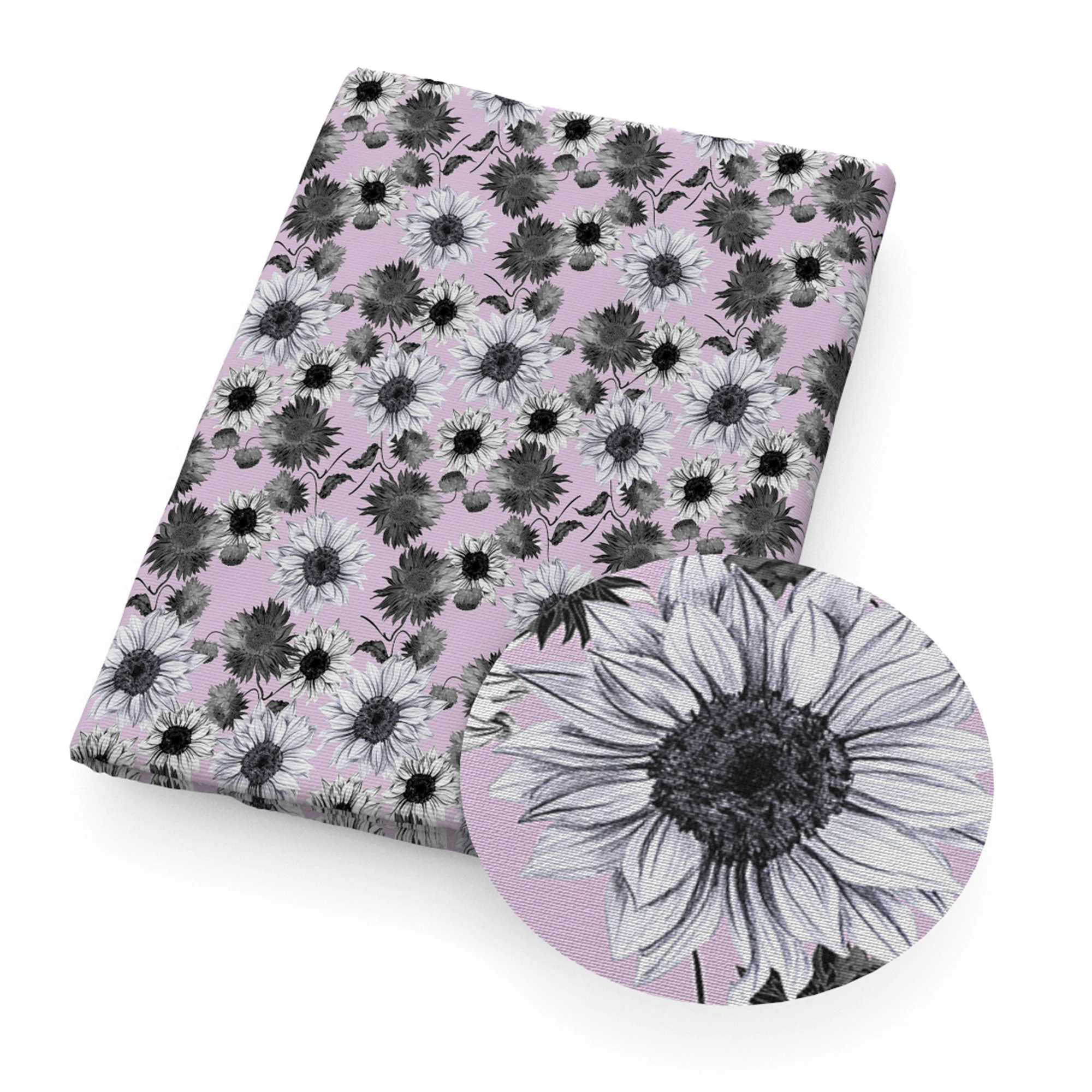 Daisy Flowers Floral Printed Polyester Pure Cotton Material Patchwork Tissue Sewing Quilting Fabrics Needlework DIY Cloth