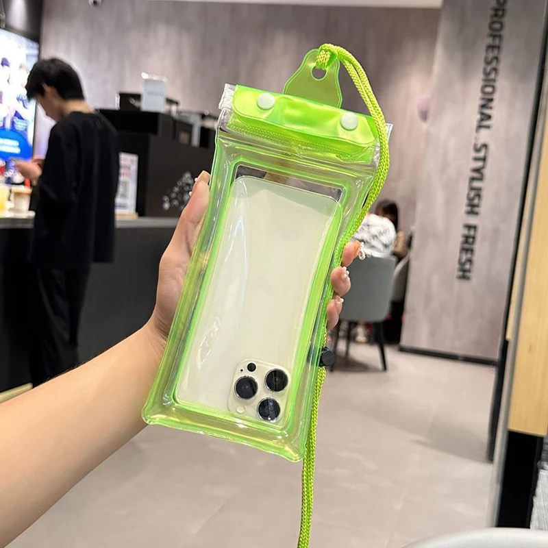 Waterproof Phone Pouch Touch Screen Compatible For Swimming Underwater Photography Neck Hanging Rafting Diving