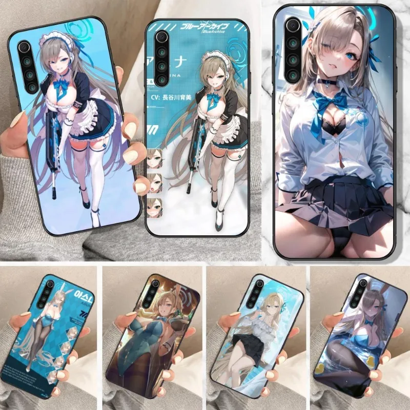 Blue Archive Asuna Smart Phone Case for Xiaomi Mi 13 12 12S 12T 11T 10T 9T Lite Pro Ultra Poco F3 F4 F5 X4 GT Black Cover Funda