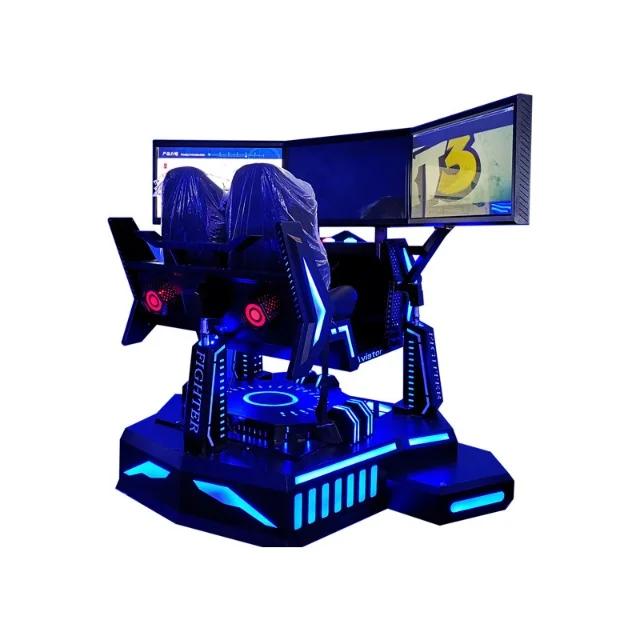 Indoor Amusement Products Vr 3 Screen 6 Dof Motion 4D Car Gaming Chair Racing Simulator